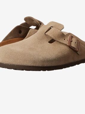 NWT Birkenstock Boston BS Clog in Taupe- Narrow Fit - men’s 5 women’s 7 unisex